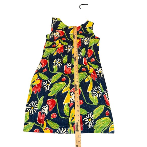 Spiegel Moda Bright Floral Sleeveless Shift Dress With 4 Way Stretch Resort 12 - Picture 9 of 9